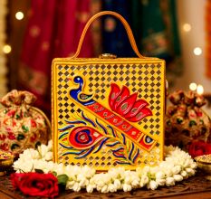 Handcrafted Vegan Leather Bansuri Lippan Mirror Sling Bag